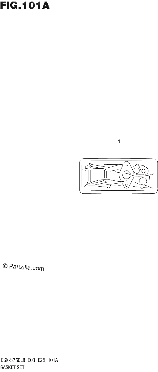 Diagrama de 101A GASKET SET