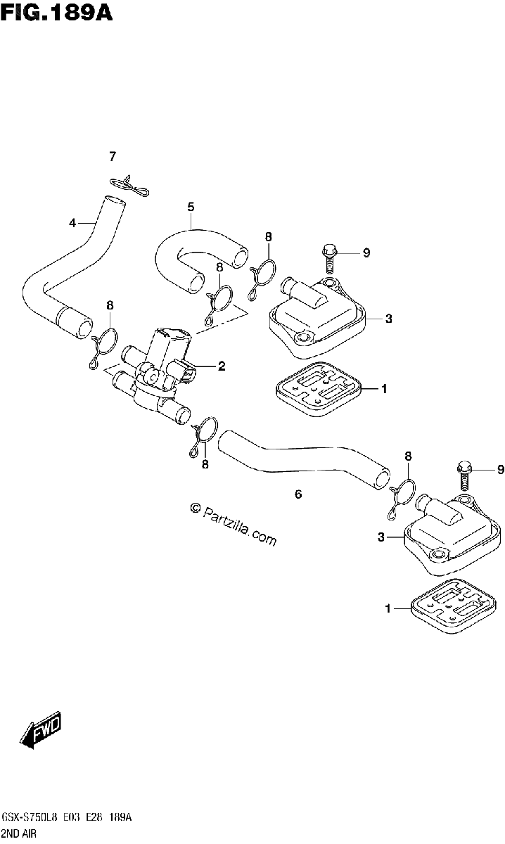 Diagrama de 189A 2ND AIR