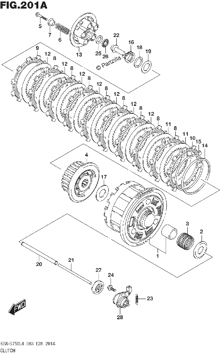Diagrama de 201A CLUTCH
