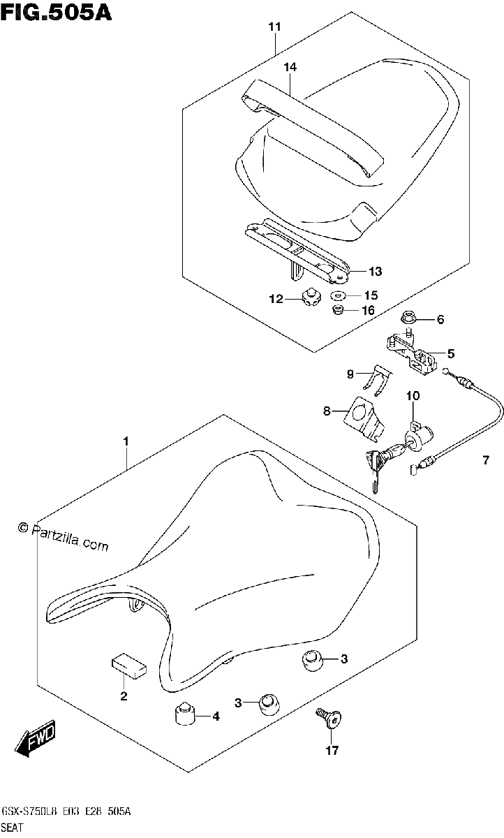 Diagrama de 505A SEAT