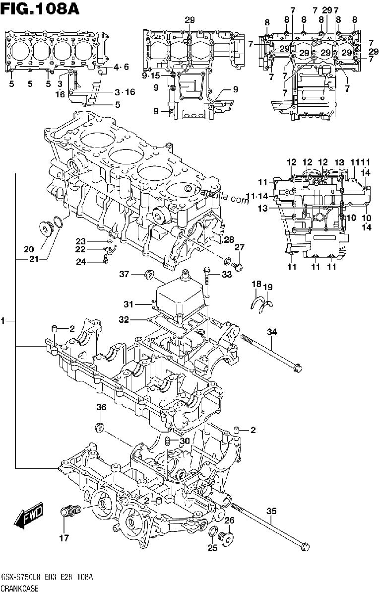 Diagrama de CRANKCASE