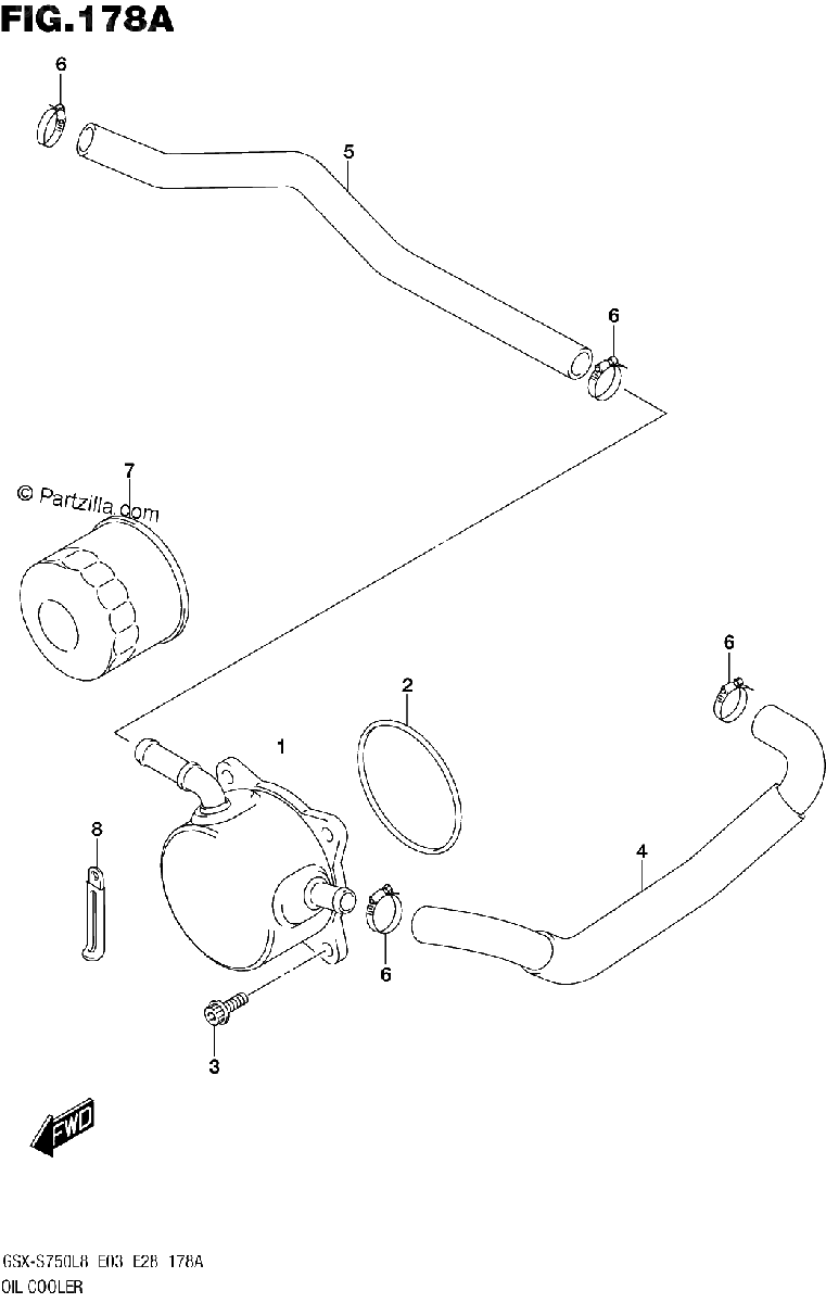 Diagrama de OIL COOLER