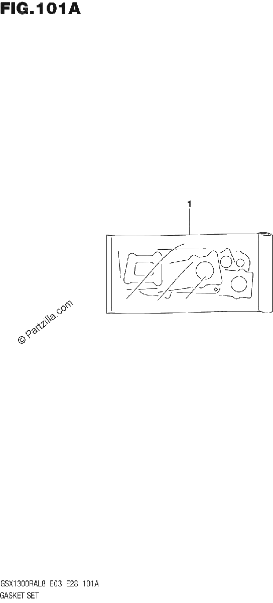 Diagrama de 101A GASKET SET