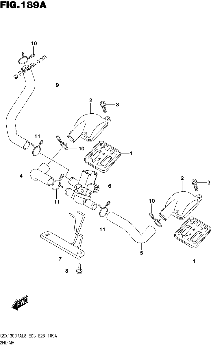 Diagrama de 189A 2ND AIR