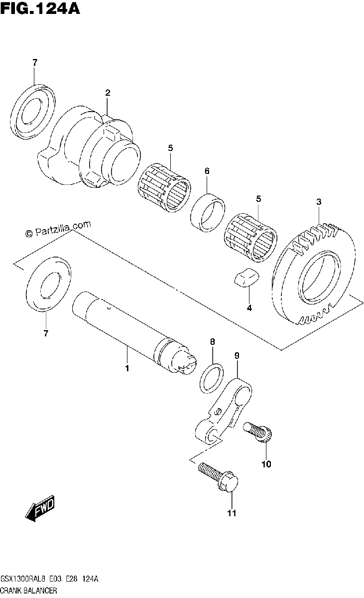 Diagrama de 124A CRANK BALANCER