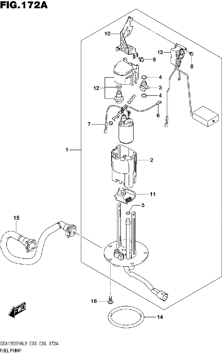 Diagrama de 172A FUEL PUMP