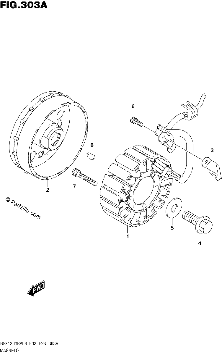 Diagrama de 303A MAGNETO