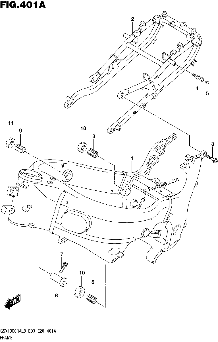 Diagrama de 401A FRAME