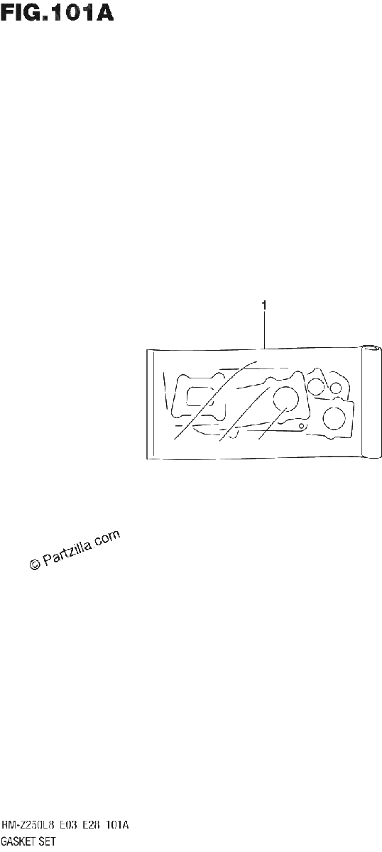 Diagrama de 101A GASKET SET