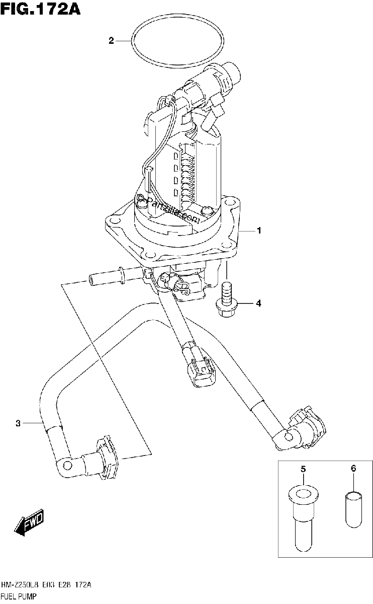 Diagrama de 172A FUEL PUMP
