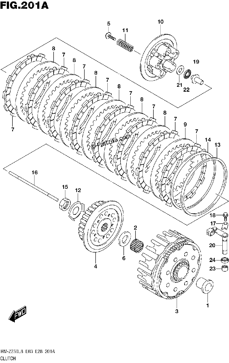 Diagrama de 201A CLUTCH