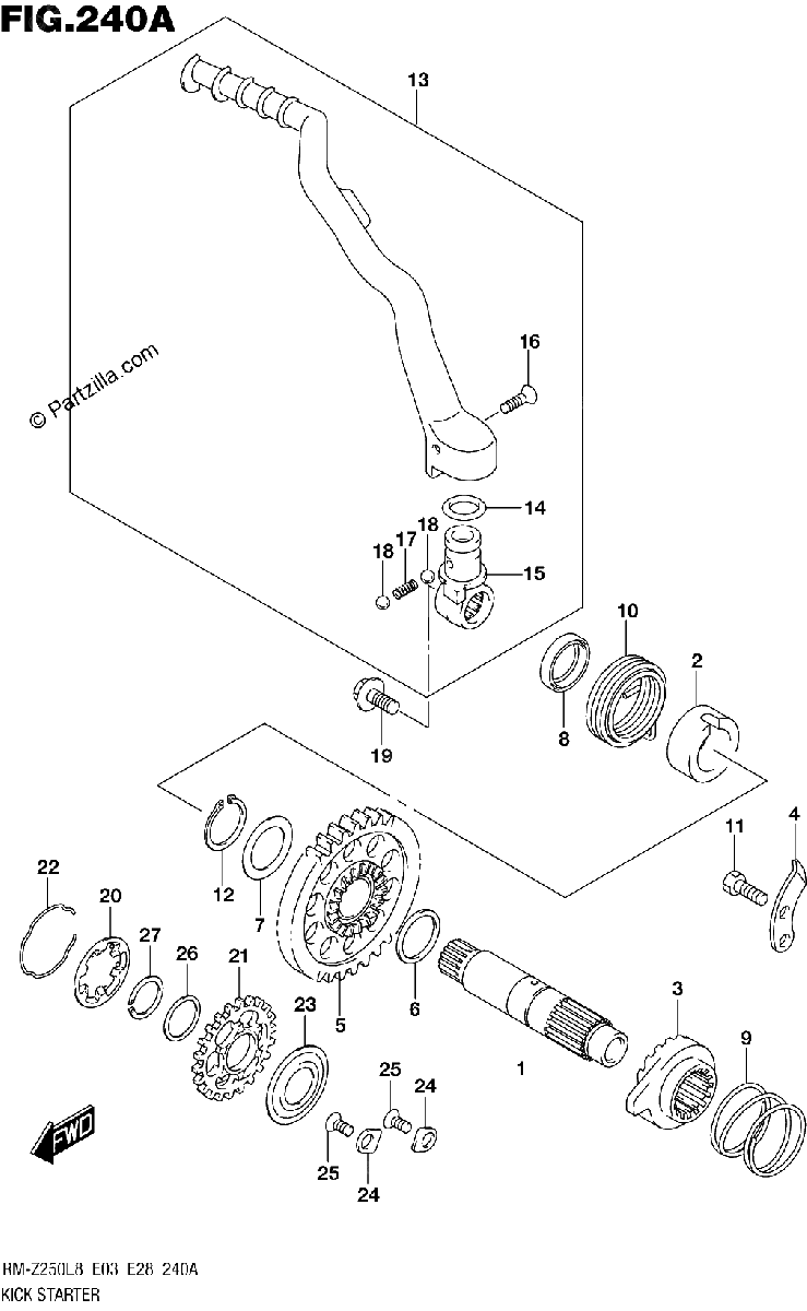 Diagrama de 240A KICK STARTER