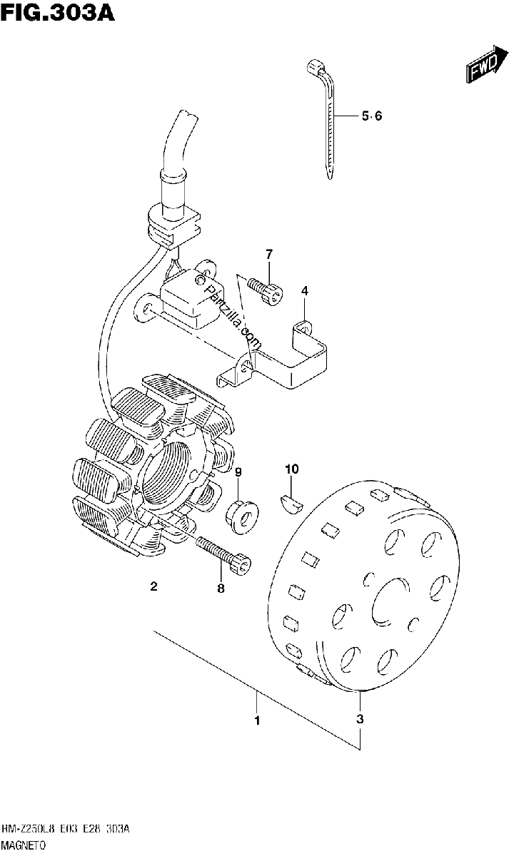 Diagrama de 303A MAGNETO