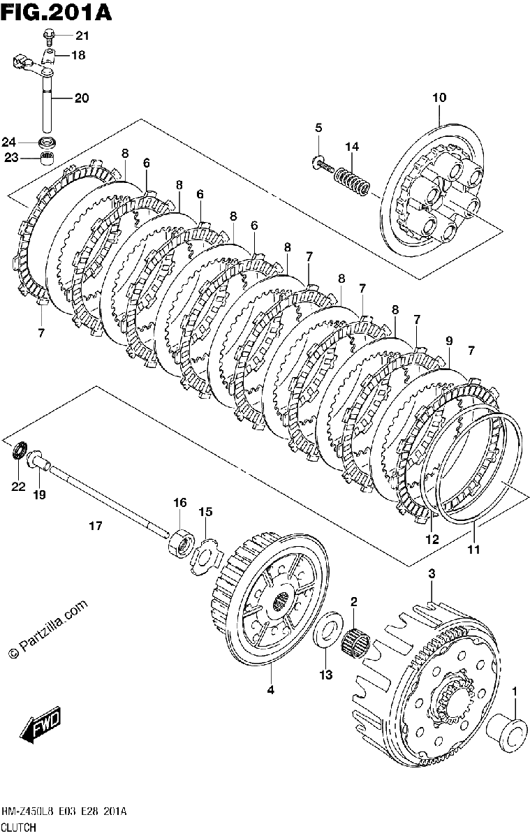 Diagrama de 201A CLUTCH