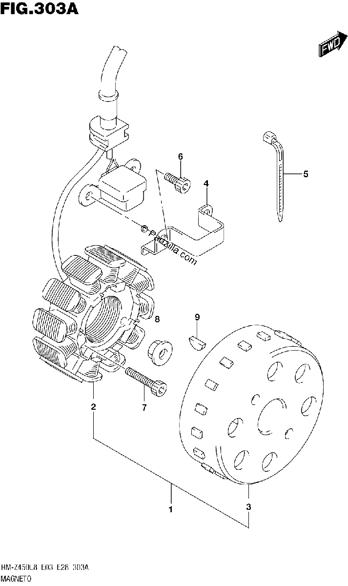 Diagrama de 303A MAGNETO
