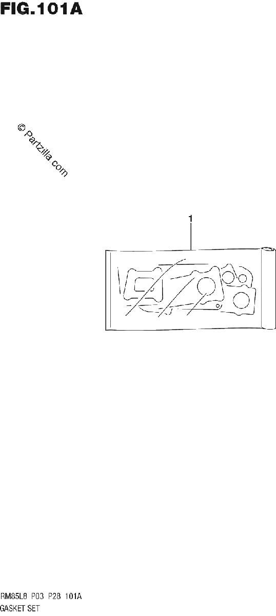 Diagrama de 101A GASKET SET