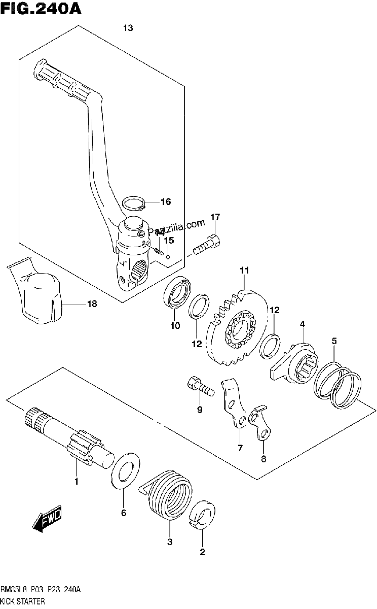 Diagrama de 240A KICK STARTER