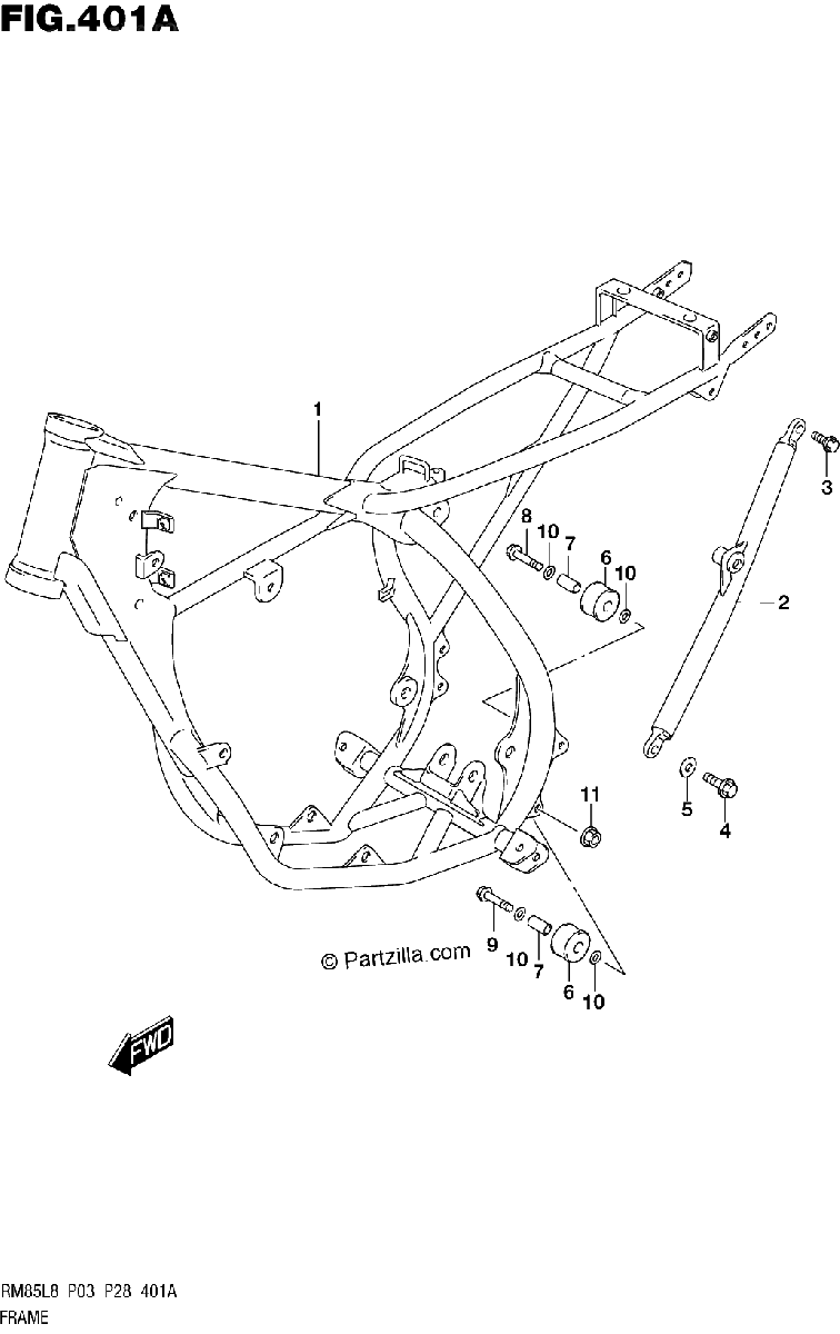 Diagrama de 401A FRAME