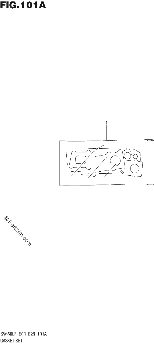 Diagrama de 101A GASKET SET
