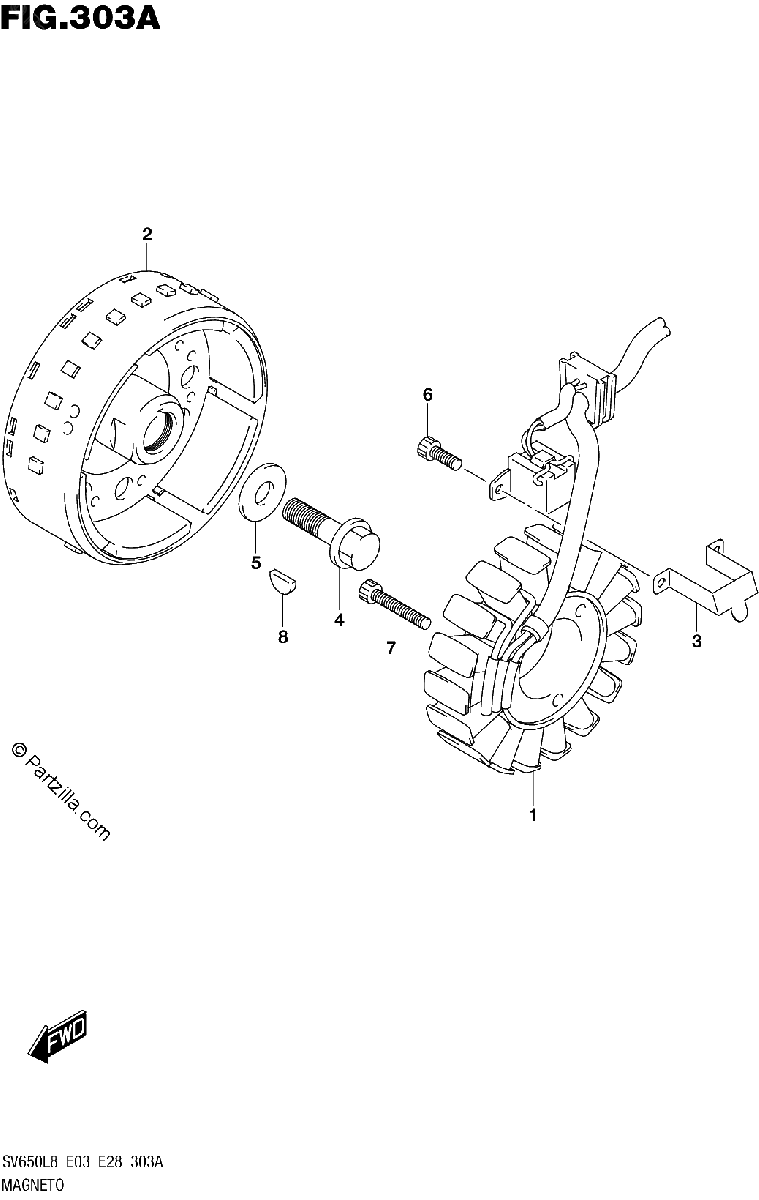 Diagrama de 303A MAGNETO