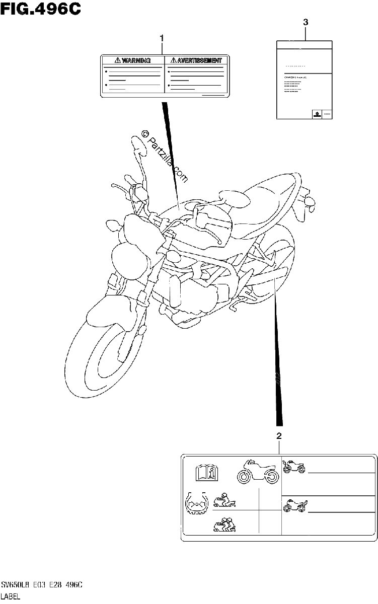 Diagrama de 496C LABEL SV650AL8 E28