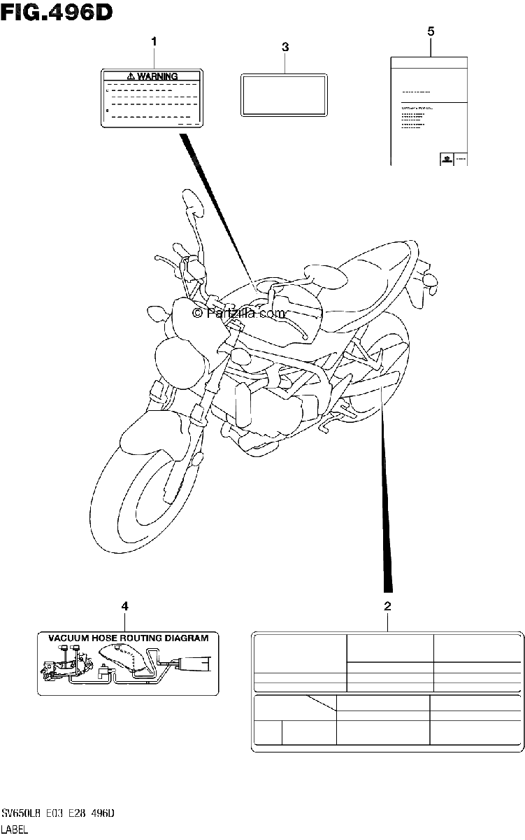 Diagrama de 496D LABEL SV650AL8 E33