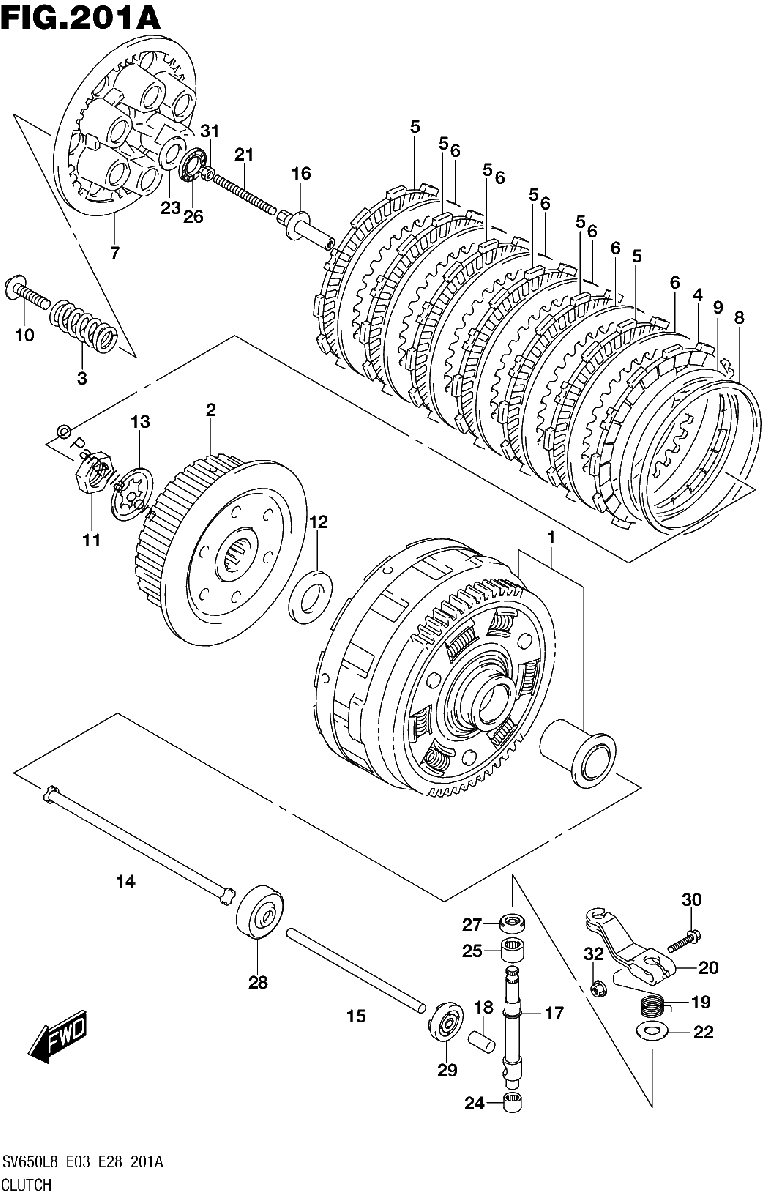 Diagrama de 201A CLUTCH