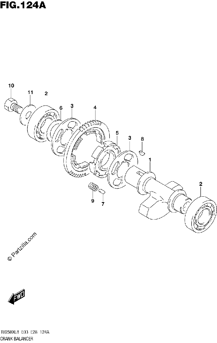 Diagrama de 124A CRANK BALANCER