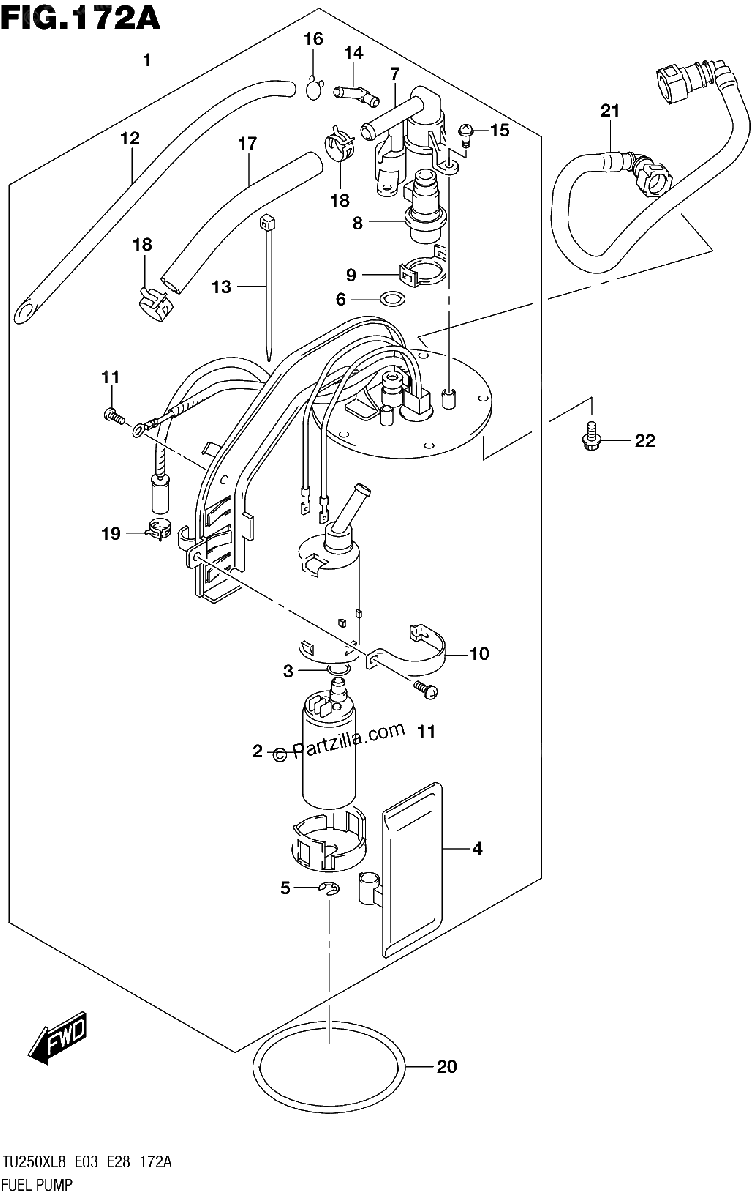 Diagrama de 172A FUEL PUMP