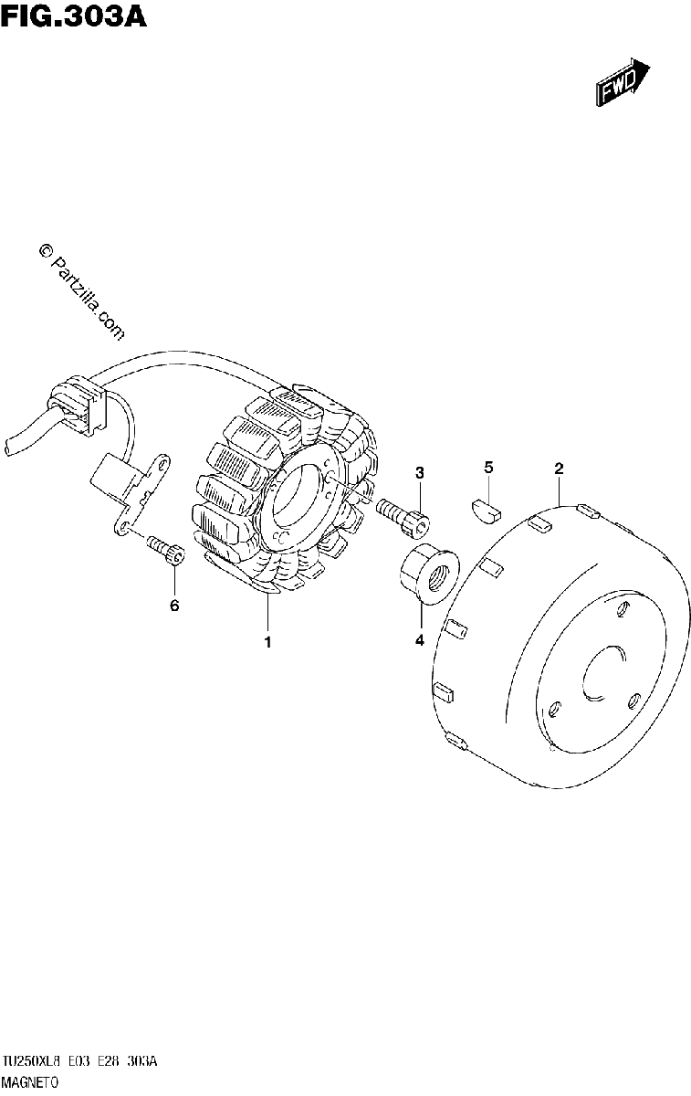 Diagrama de 303A MAGNETO