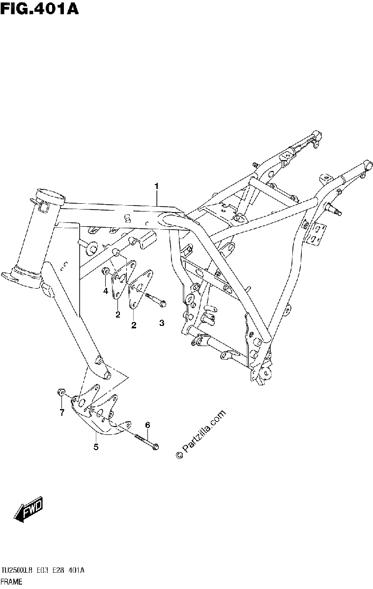 Diagrama de 401A FRAME