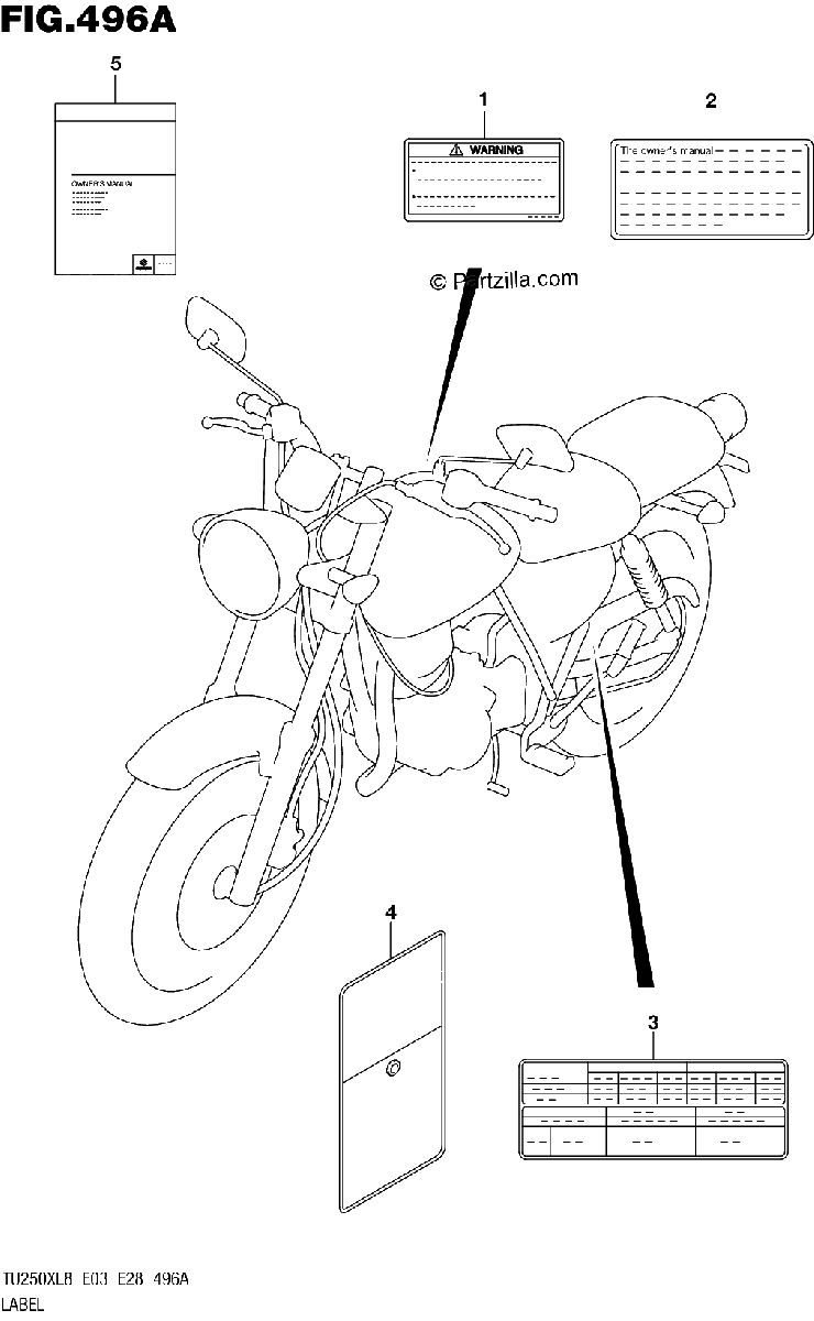 Diagrama de 496A LABEL TU250XL8 E03