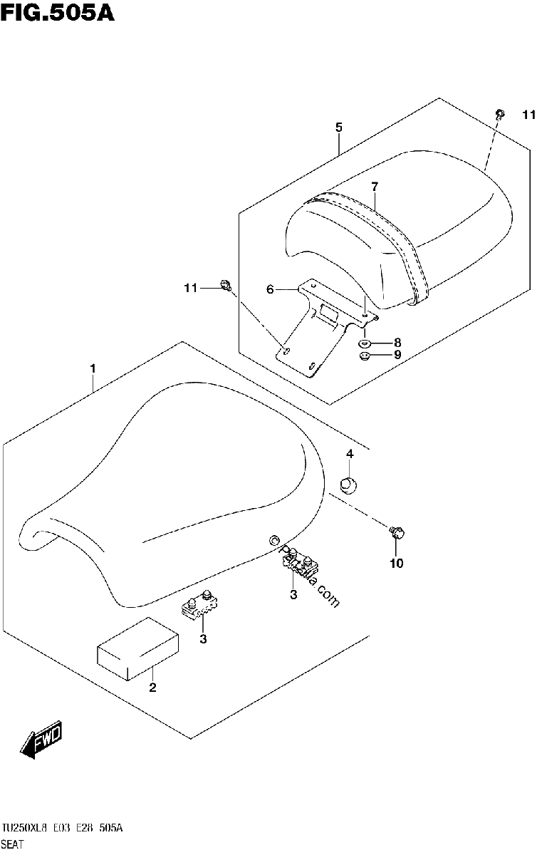 Diagrama de 505A SEAT