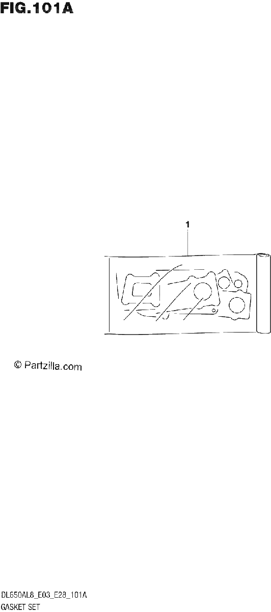 Diagrama de 101A GASKET SET