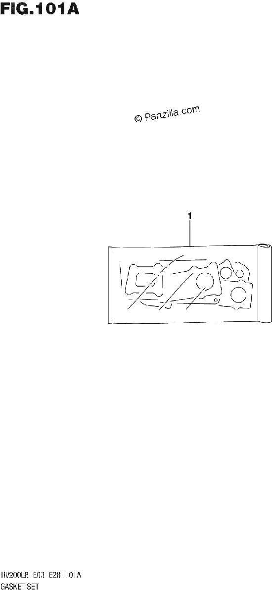 Diagrama de 101A GASKET SET