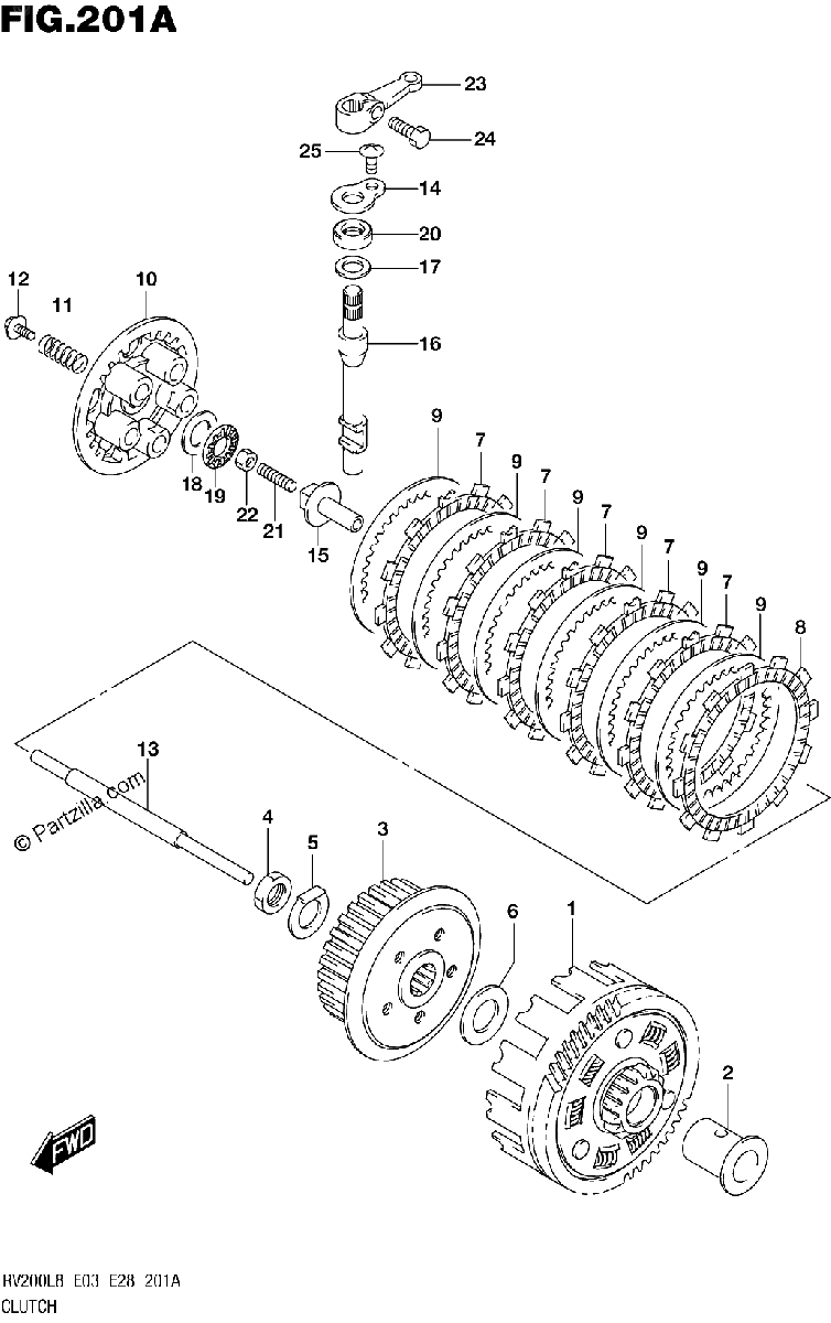 Diagrama de 201A CLUTCH