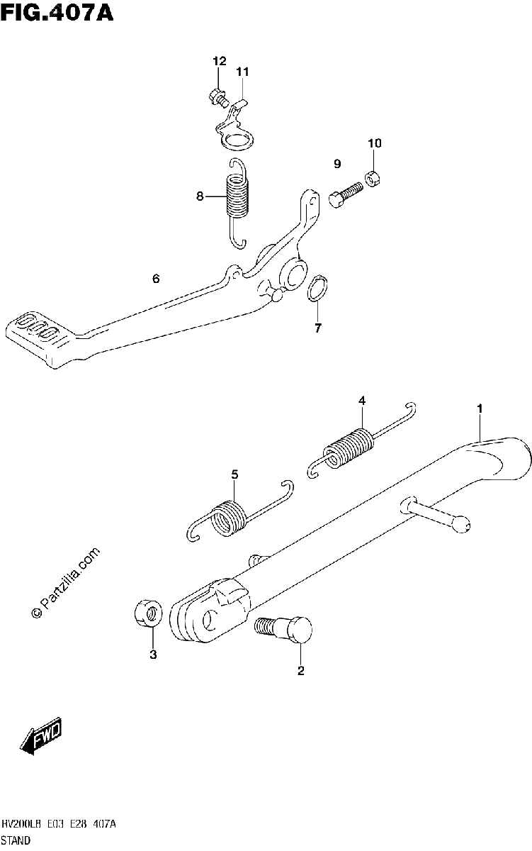 Diagrama de 407A STAND