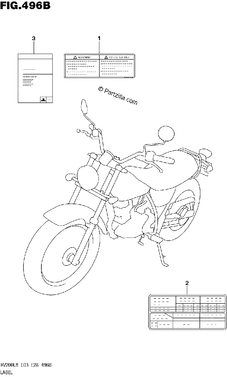 Diagrama de 496B LABEL RV200L8 E28