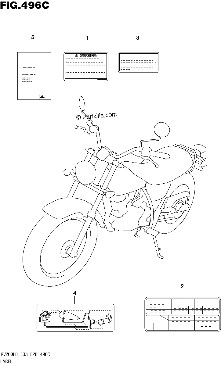 Diagrama de 496C LABEL RV200L8 E33