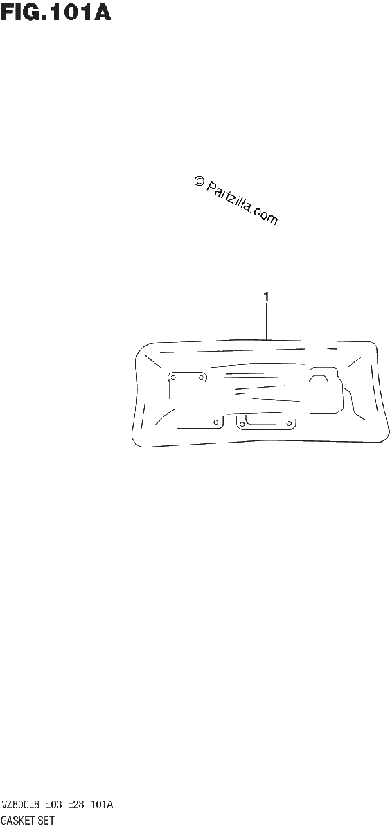 Diagrama de 101A GASKET SET