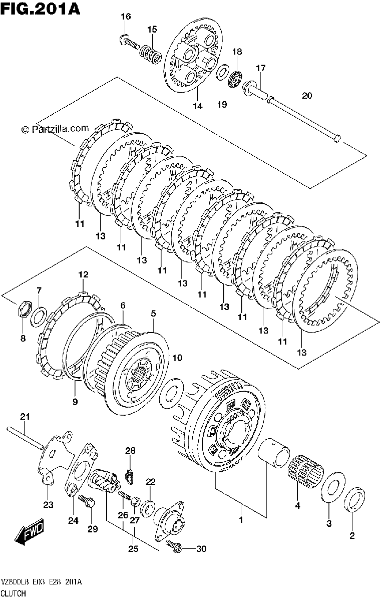 Diagrama de 201A CLUTCH