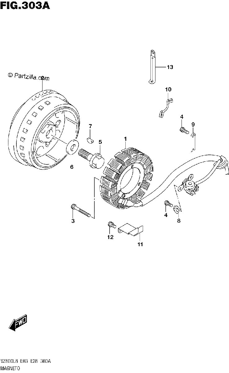 Diagrama de 303A MAGNETO