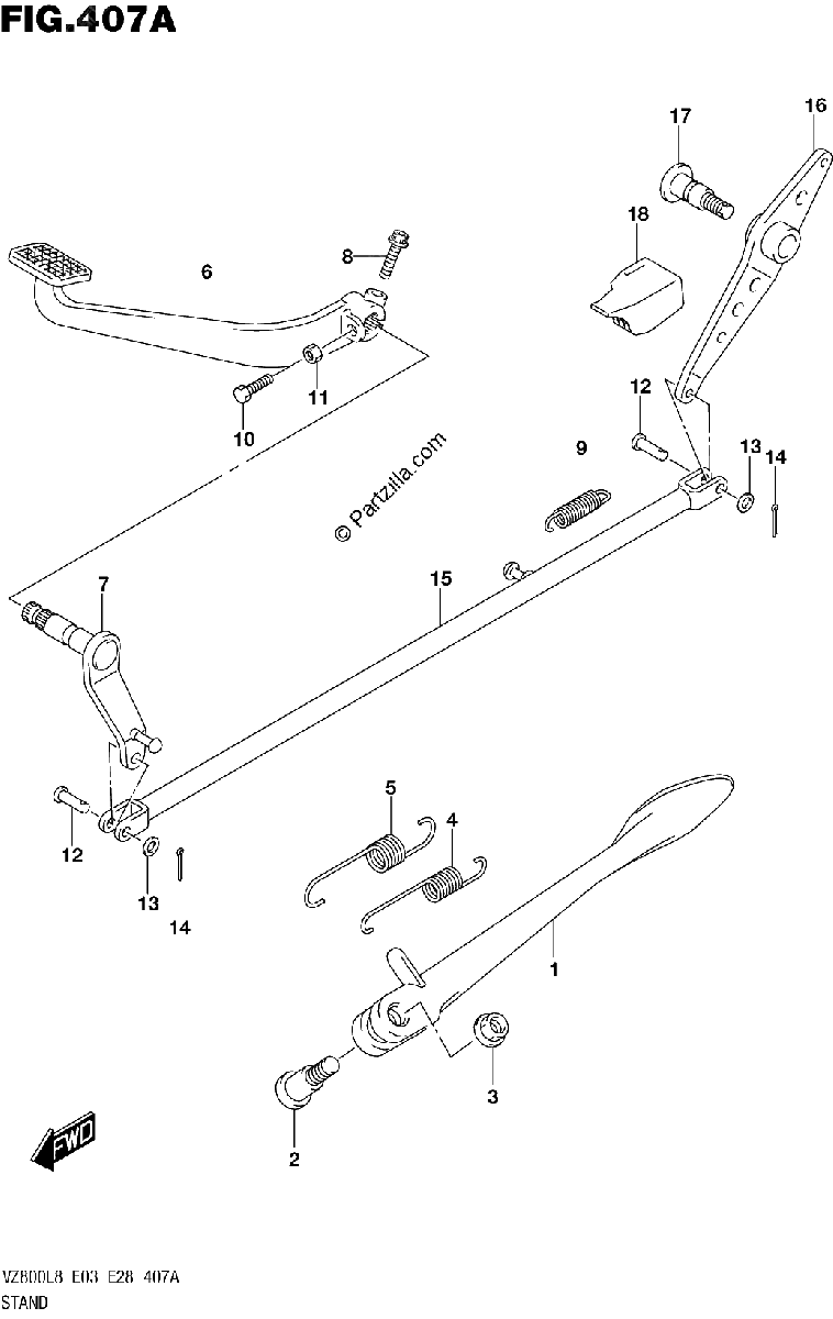 Diagrama de 407A STAND