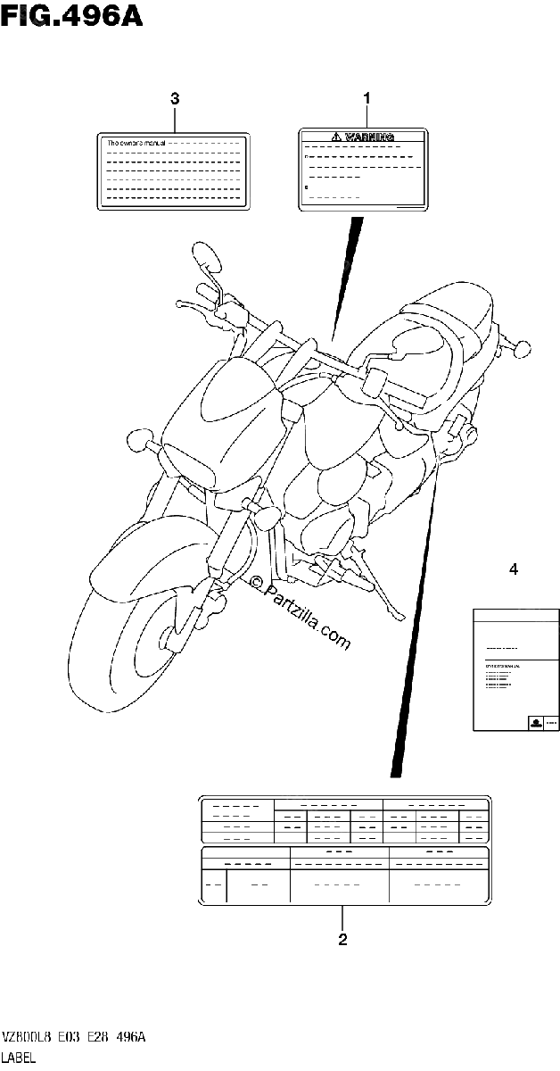 Diagrama de 496A LABEL VZ800L8 E03