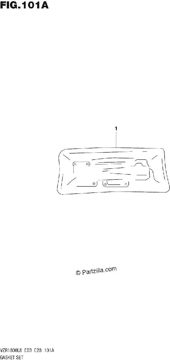 Diagrama de 101A GASKET SET