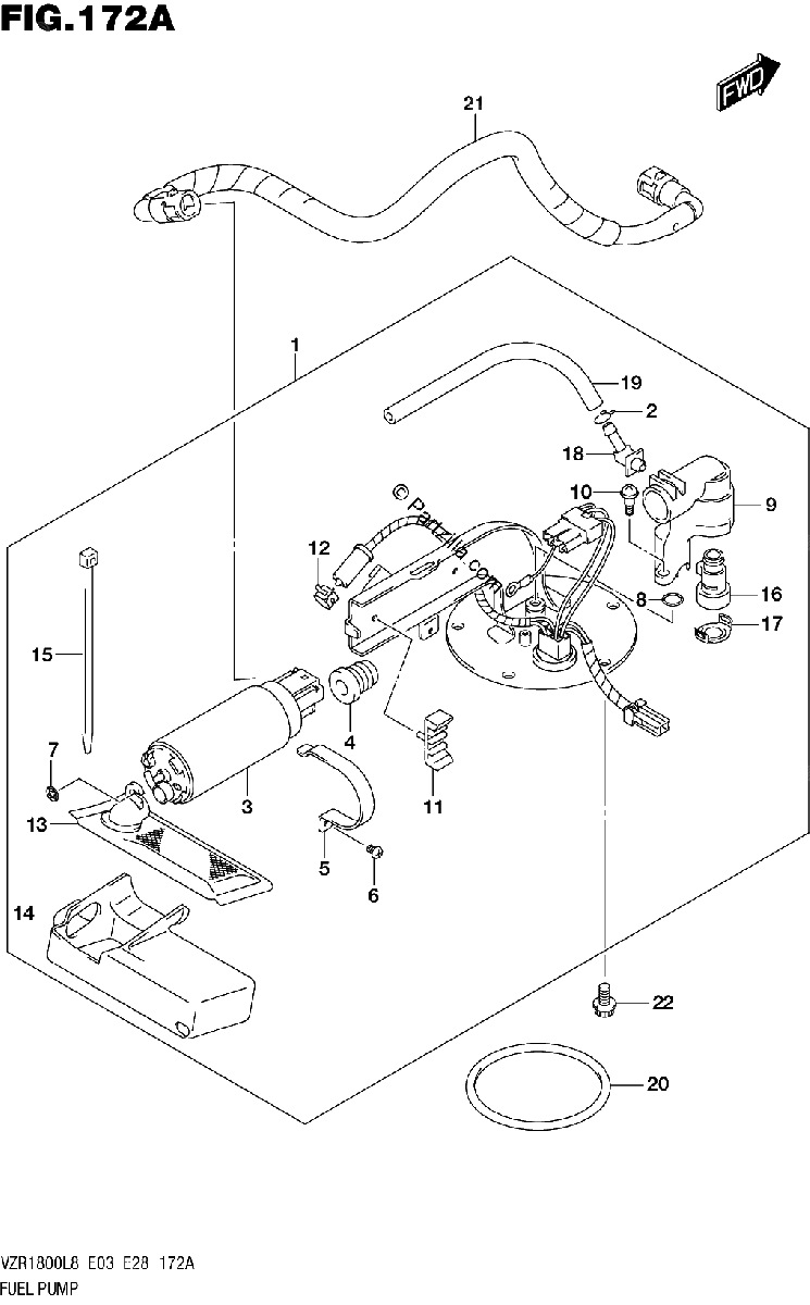 Diagrama de 172A FUEL PUMP