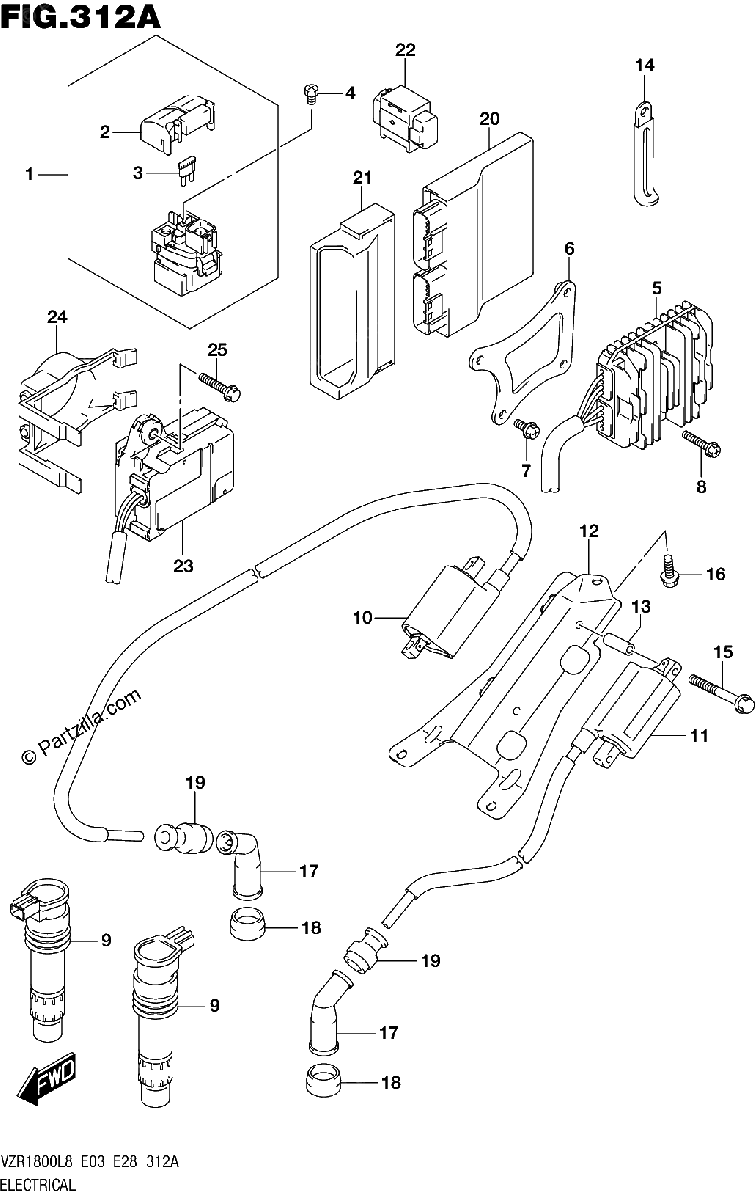 Diagrama de 312A ELECTRICAL