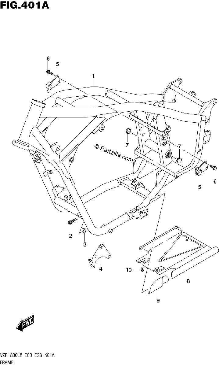 Diagrama de 401A FRAME
