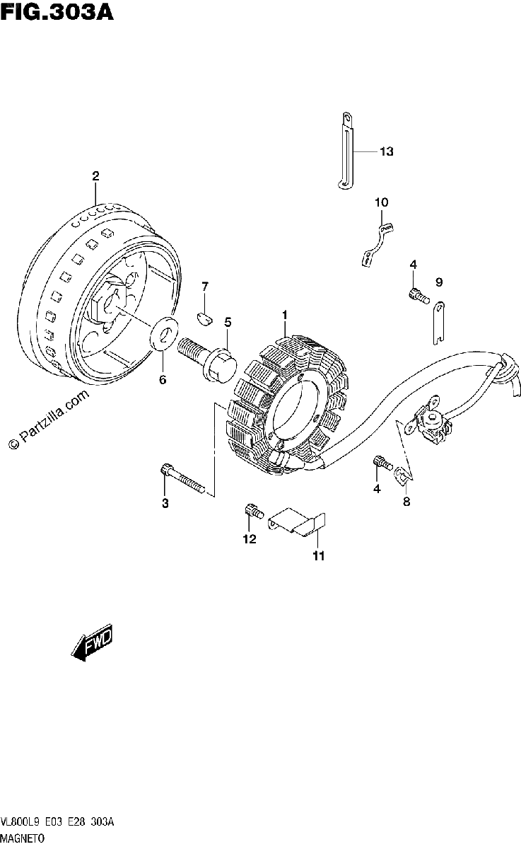 Diagrama de 303A MAGNETO