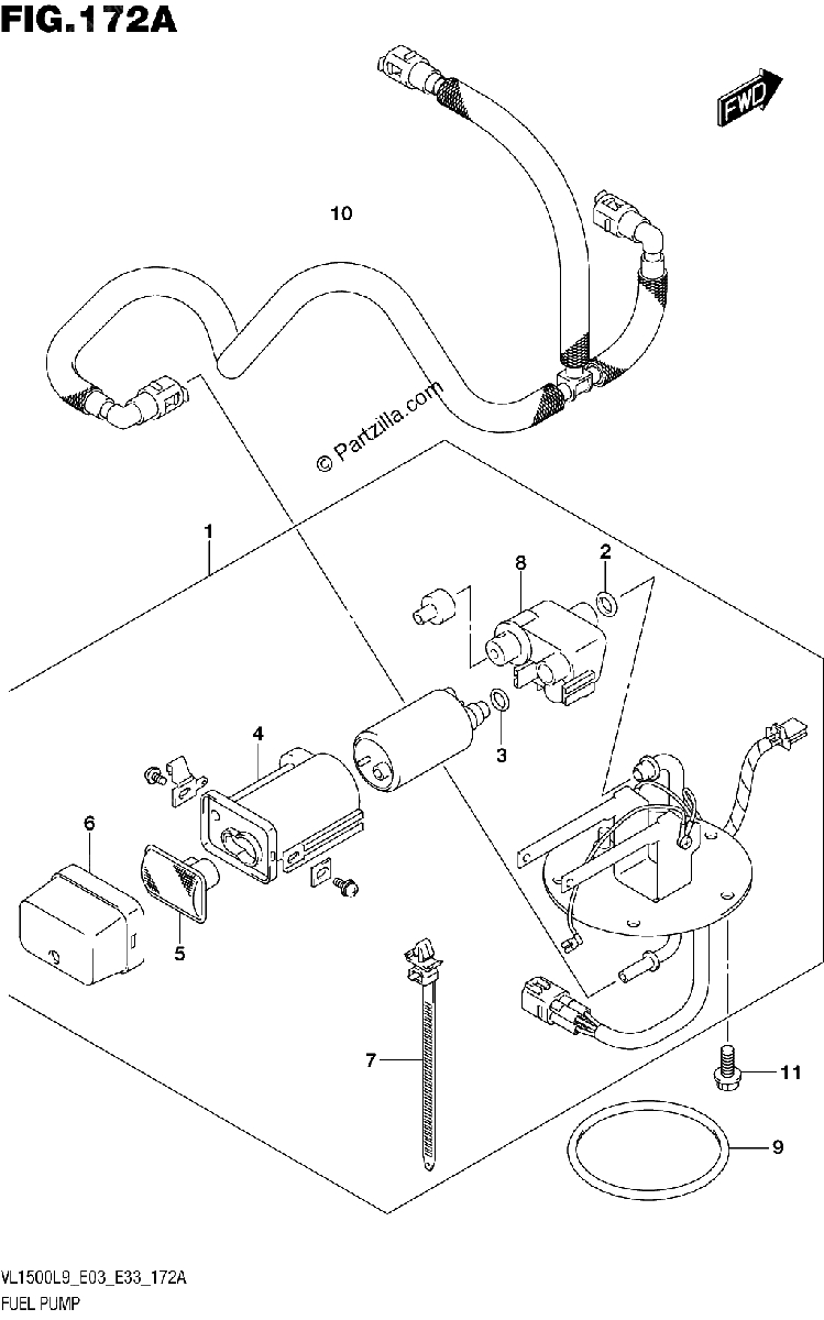 Diagrama de 172A FUEL PUMP